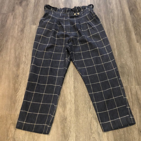 SOLD Topshop Super Highrise Paper Bag Trousers - Picture 8 of 12